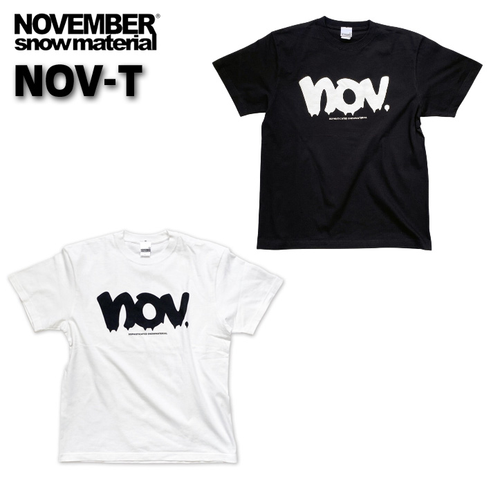 NOVEMBER ノベンバー Tシャツ メンズ 半袖 綿 NOV-T [20] [21] スノーボード アパレル コットン Tsh ユニセックス
