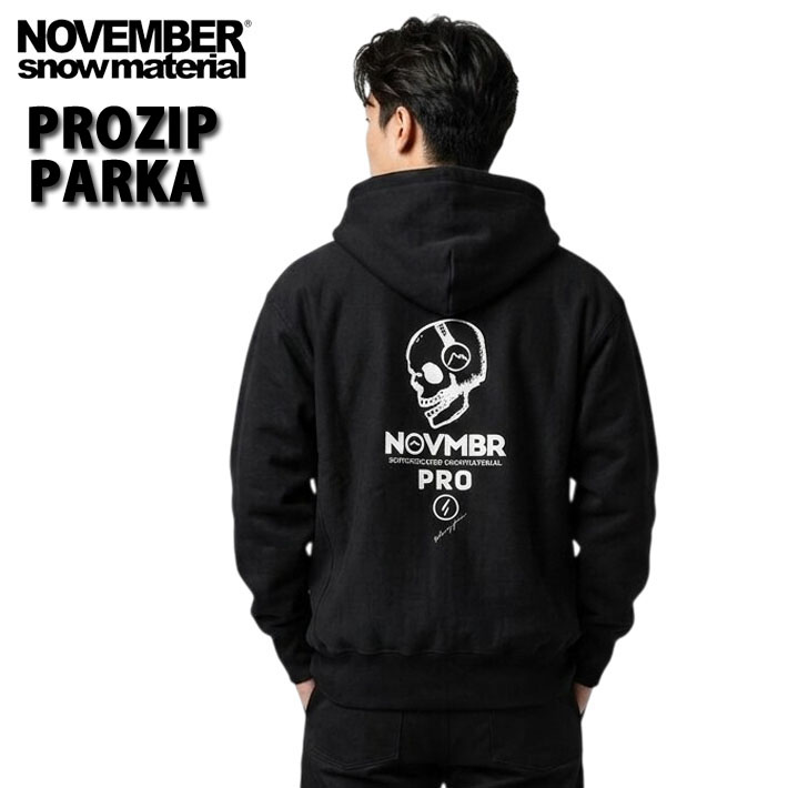 NOVEMBER ノベンバー スノーボード PROZIP-PARKA [31] スーパーヘビーウエイトフルジップパーカ 厚手 裏起毛 アウター アパレル メンズ ユニセックス