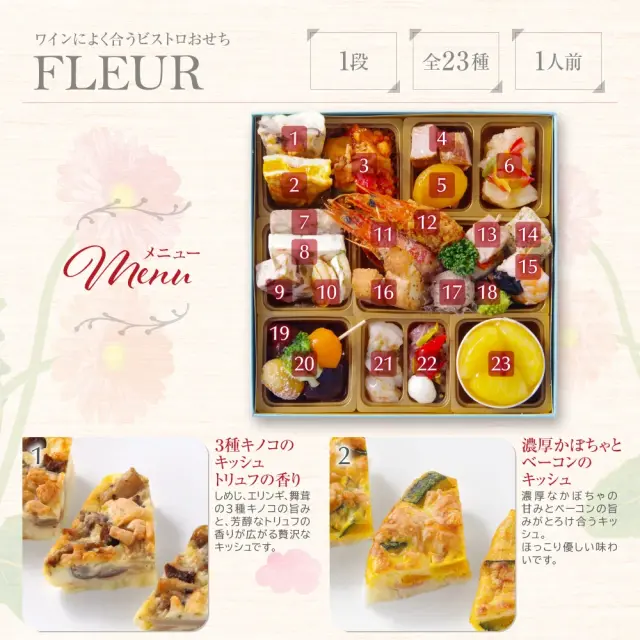 ワインによく合うビストロおせち「フルール4