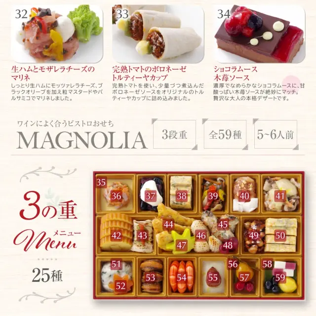 ワインによく合うビストロおせち「マグノリア9