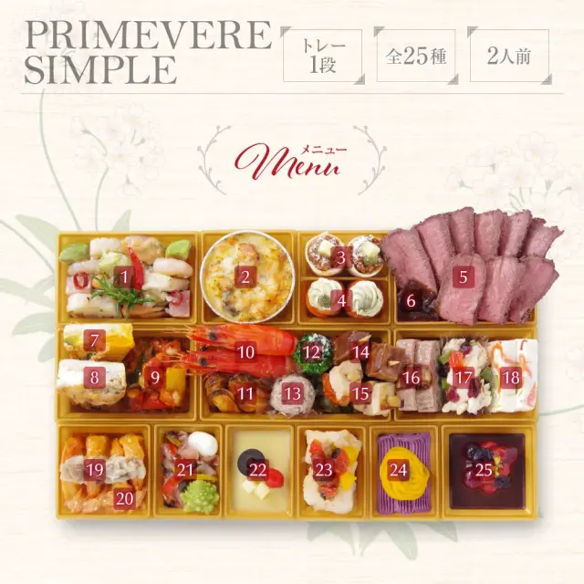 ワインによく合うビストロおせち「プリムsimple5