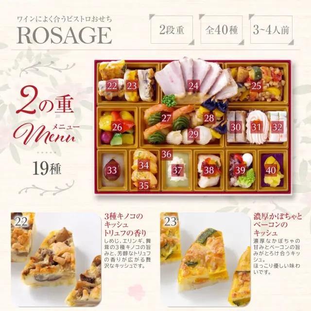 ワインによく合うビストロおせち「ロザージュ8