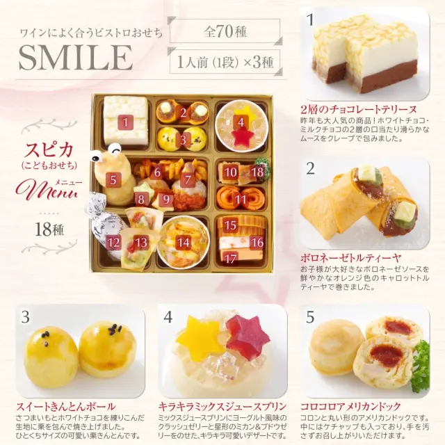 ワインによく合うビストロおせち「スマイル3