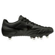 シンプルな黒色ラグビーシューズ LETHAL TACKLE WIDE | BLACK/PURE SILVER | メンズ ラグビー