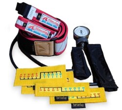 【受注生産】【スターターセット】ＢＦＲ（血流制限）トレーニングベルト　ノンスリップ　セット　圧センサー付属【受注生産】