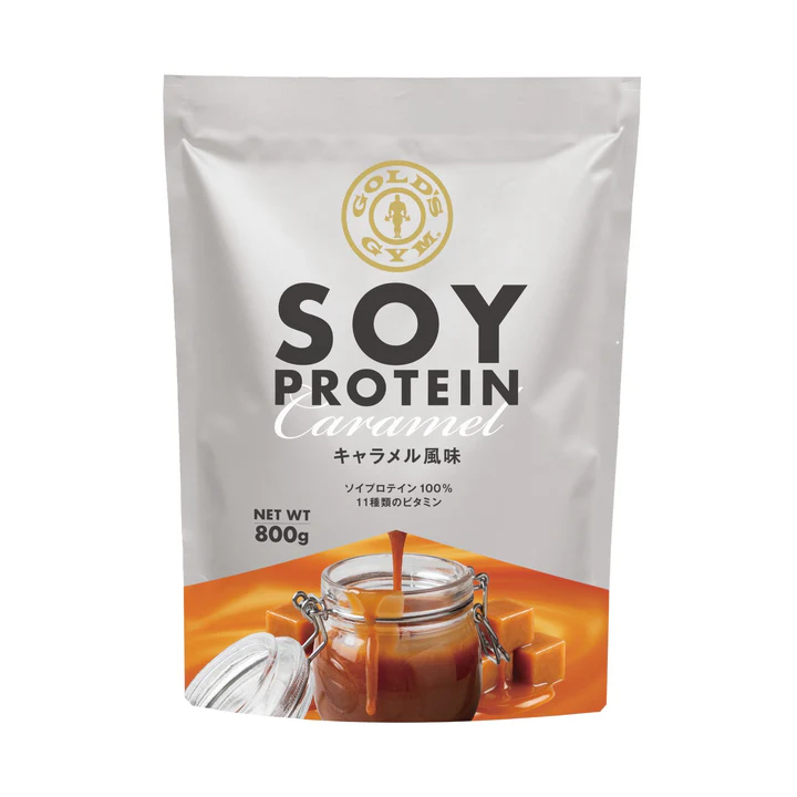 ゴールドジム　ソイプロテイン キャラメル風味／800g