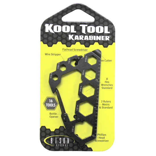 【クリックポスト】対応商品 BISON DESIGNS　バイソンデザインズ KOOL TOOL KARABINER SAE クールツール クリップSAE