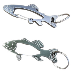【クリックポスト】対応商品 BISON DESIGNS　バイソンデザインズ FISH CARABINER