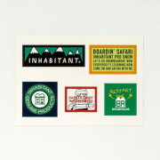 【クリックポスト】対応商品 inhabitant インハビタント ISM22AC05 Inhabitant Sticker Set