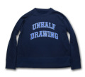 UNHALF DRAWING 【アンハーフ　ドローイング】 UNHALF DRAWING LOGO SWEAT CREW