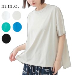 m.m.o クルーネックサイドスリット半袖カットソー cic4345m