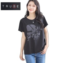 trube きらきらリボンハットプリントTシャツ n12-334m