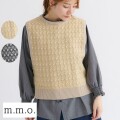m.m.o ジャガード編みニットベスト cdk5378t