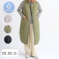 m.m.o 撥水キルティングロングベスト ndf2650t