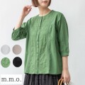 m.m.o 綿100％キャンブリック刺繍レースブラウス clf8183m