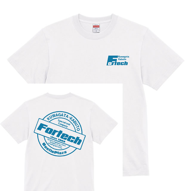 [フォーテックオリジナル]　丸ロゴTシャツ ホワイト
