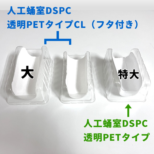 人工蛹室DSPC 透明PETタイプCL【大】（フタ付き）