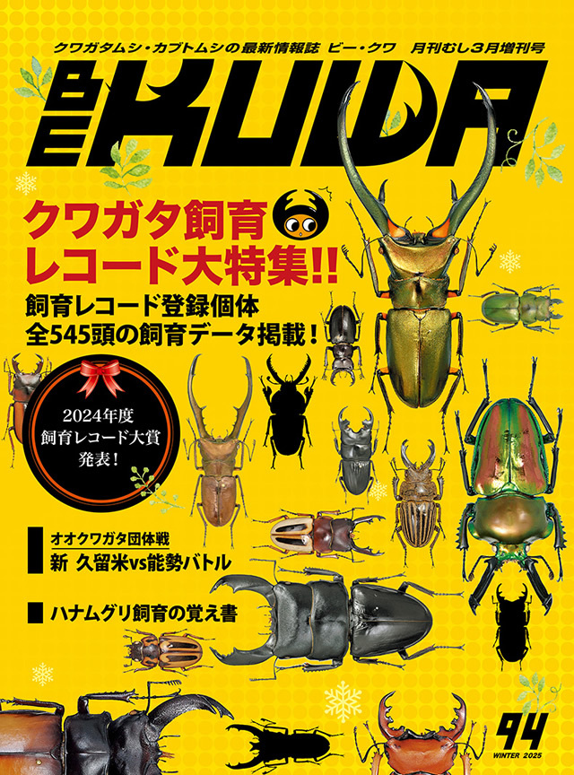 BE-KUWA　No.94　クワガタ飼育レコード大特集！！