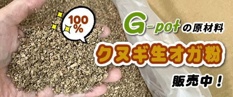 クヌギ生オガ粉60㍑