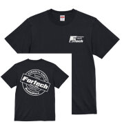[フォーテックオリジナル]　丸ロゴTシャツ ブラック