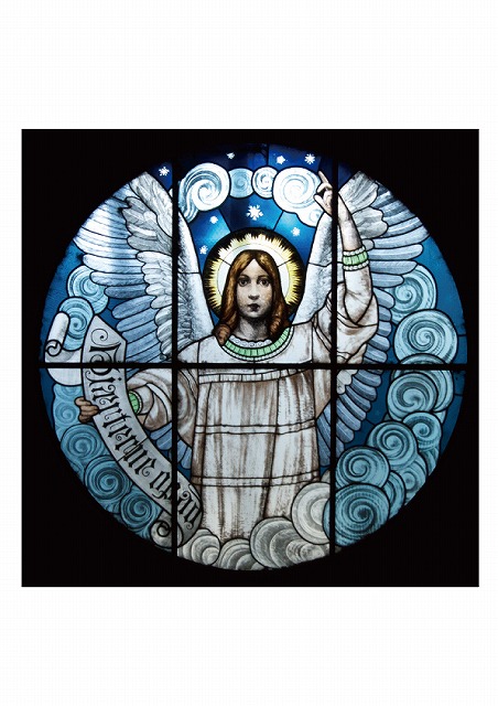 S-15世界のステンドグラスシール】　幸運の女神　　タイプC　W210mm×H210mm