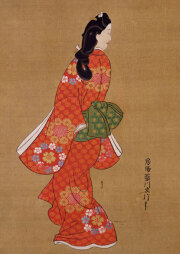 UK019　【菱川師宣】　見返り美人図(17世紀／江戸時代)　 タイプC　W210mm×H297mm
