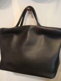 イタリアンレザートートバッグ ブラック大