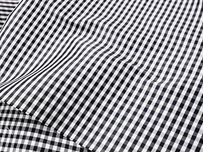 薄手メモリーギンガムカルゼ（ブラック） メイン4:3