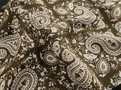 Pe.ボイルペイズリプリント（ブラウン） メイン4:3