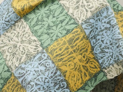 C/Raブロードタイル調プリント（アンティークグリーン） メイン