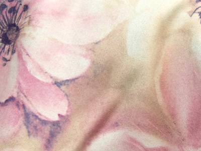 スエード花柄プリント（ピンク） メイン