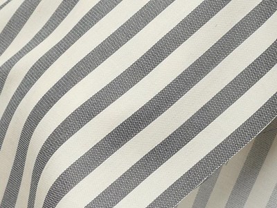 リネン混薄手ボーダーキャンバス（ブラック） メイン