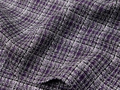 Pe中厚手先染めチェック（パープル） メイン4:3