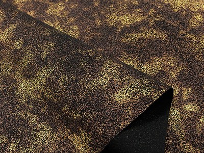 クレープメタリック箔プリント（ゴールド） メイン4:3