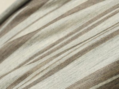 薄手ボーダーウール天竺（モカブラウン） メイン