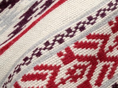 ソフトウールボーダージャカード（オフホワイト） メイン4:3