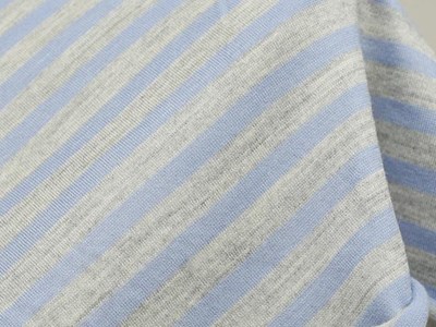 ピュアウールボーダー天竺（ライトブルー） メイン