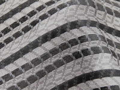 混紡薄手ボーダーガーゼ（グレー） メイン