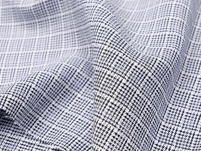 Pe先染めミニチェック（ネイビー） メイン4:3