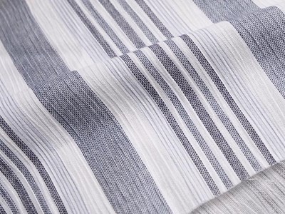 C先染めストライプワッシャー（グレー） メイン4:3