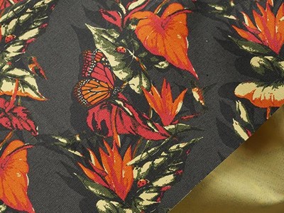 キャンバスストレッチボタニカル（ダークグレー） メイン