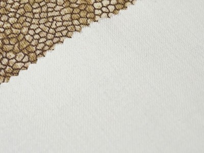 ストレッチデニム裏蛇紋プリント（ホワイト） メイン