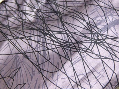 Peサテン抽象柄プリント（ブロンズ） メイン