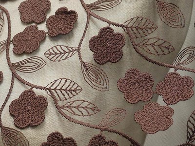 Pe刺繍レース（ダークブラウン） メイン