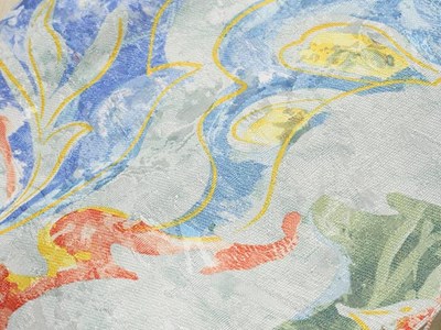 Peジャカードトロピカルプリント（アクアブルー） メイン