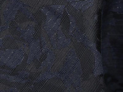 中厚コットンスパークジャカード（ダークネイビー） メイン