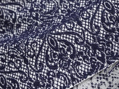 Peストレッチジャカード（ネイビー） メイン