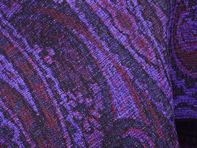 厚手ウールペイズリジャカード（パープル） メイン