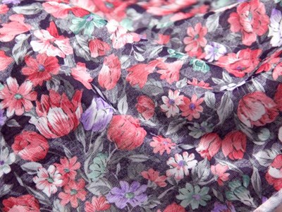 Pe/Raオパール天竺 花柄プリント（パープル） メイン