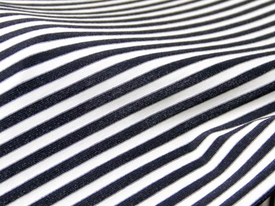 ルレックスボーダー天竺（ダークネイビー） メイン